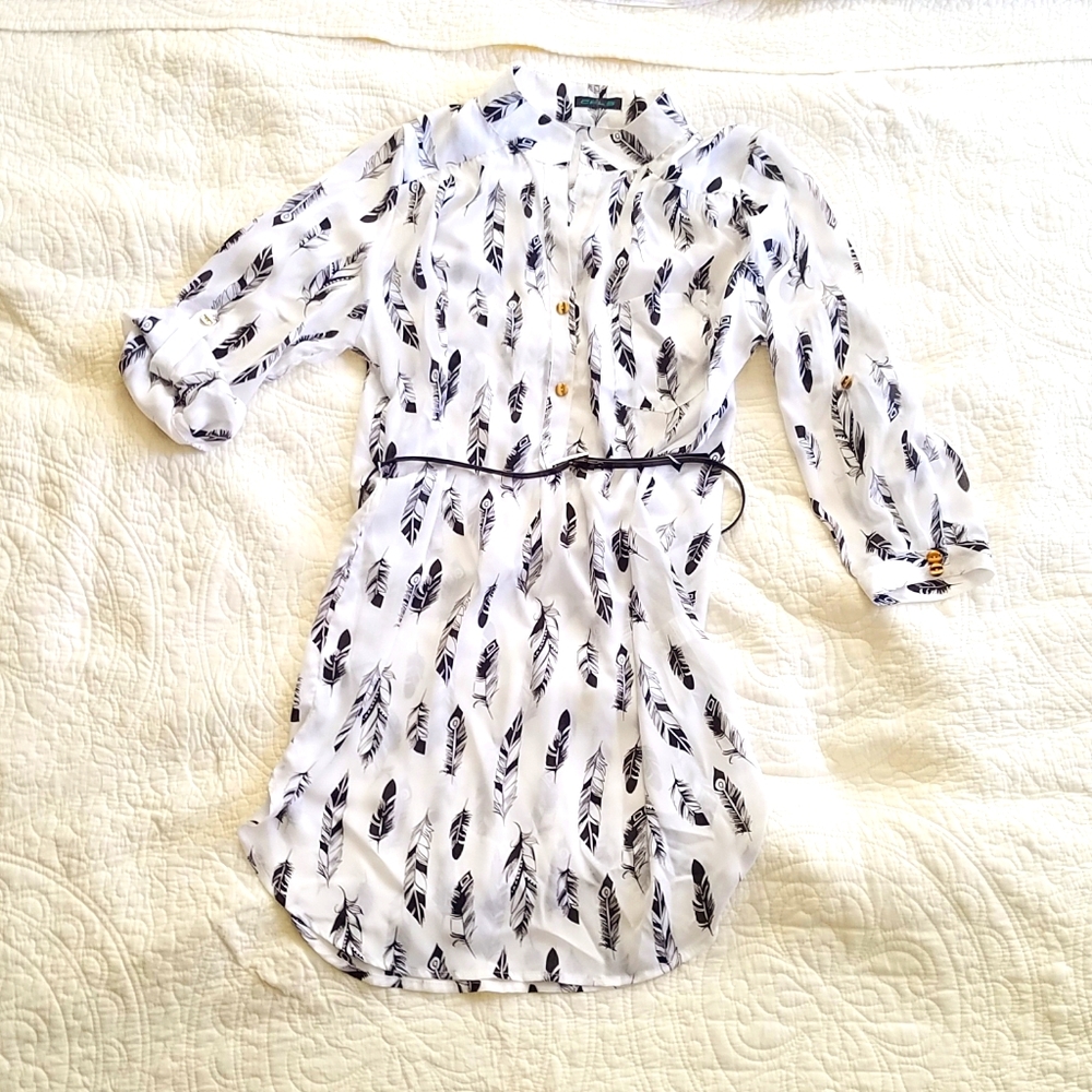 3/4 Sleeve Tunic with belt